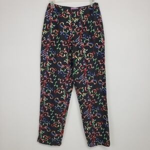VTG CJ Laing Silk Embroidered Party Dress Pants EU